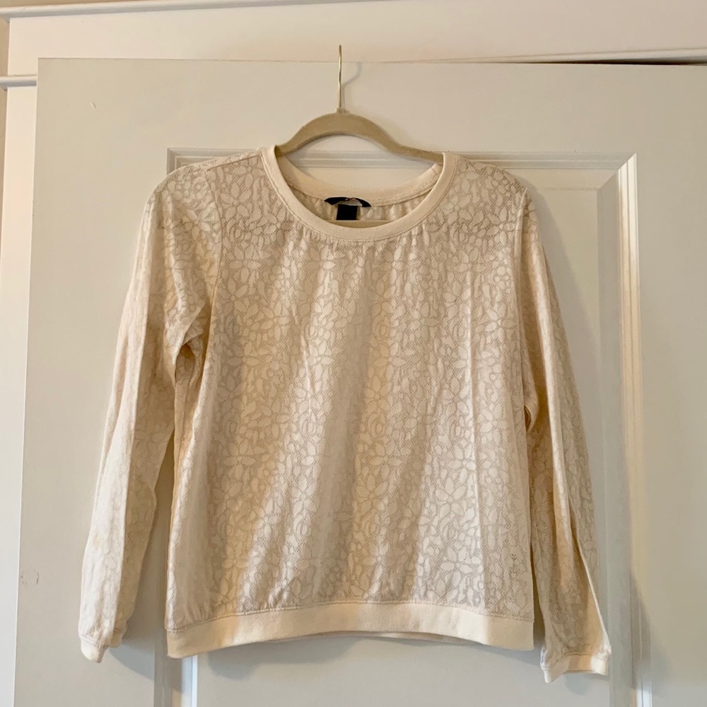 H&M cream colored light sweater